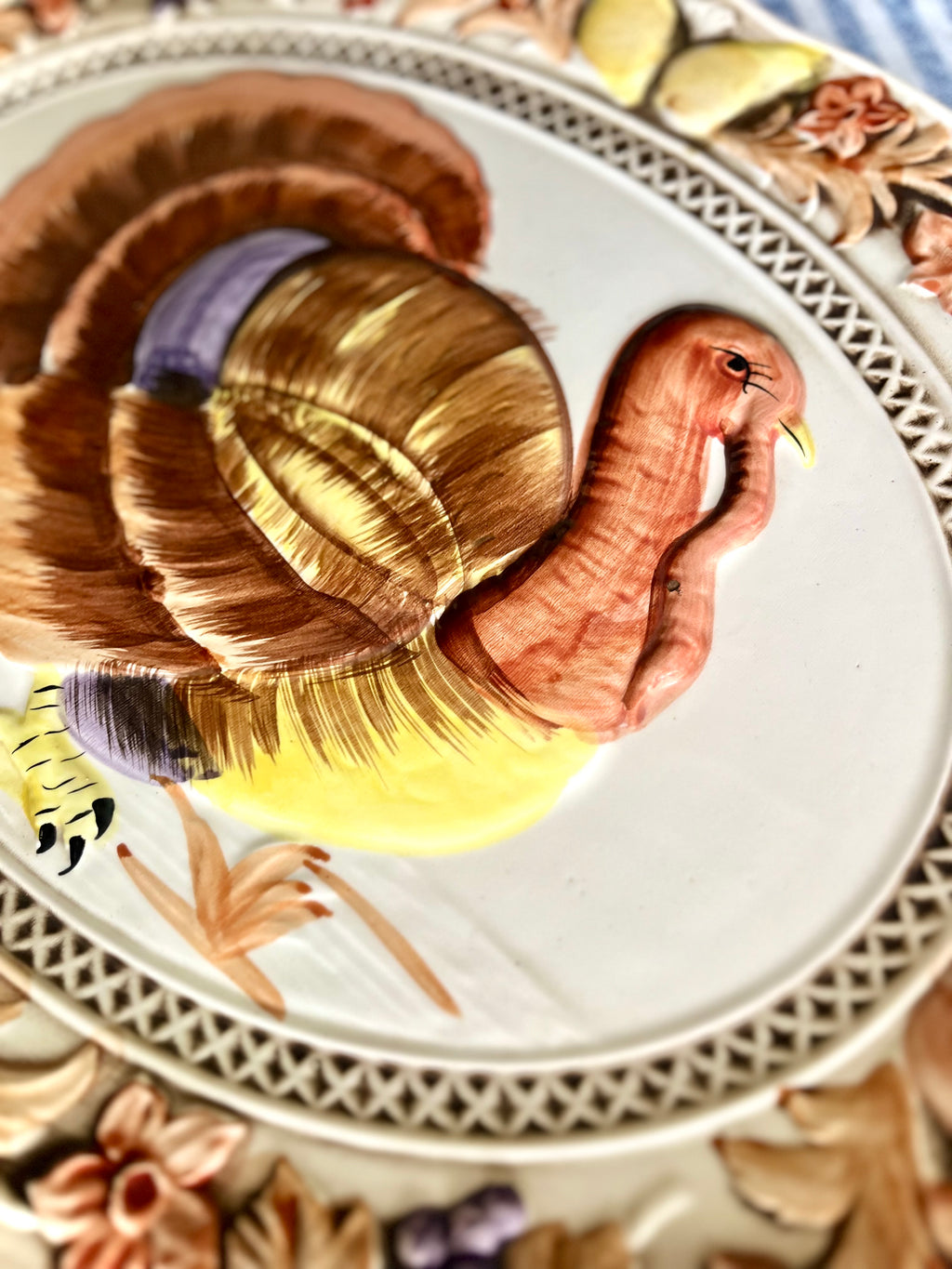 Lefton turkey platter