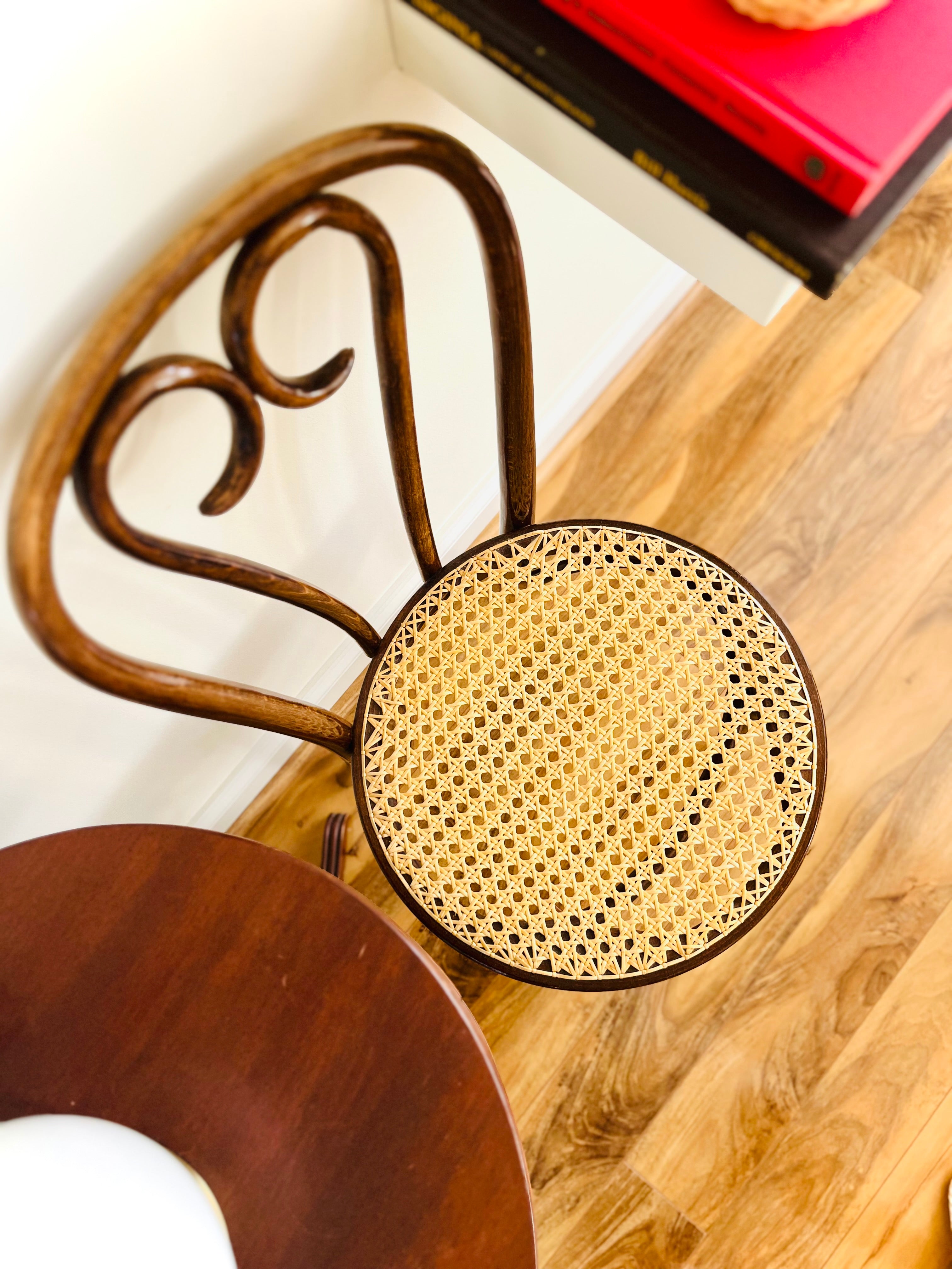 Bentwood & cane bistro accent chair