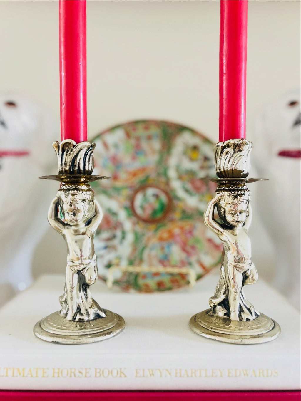 Cherub candlesticks