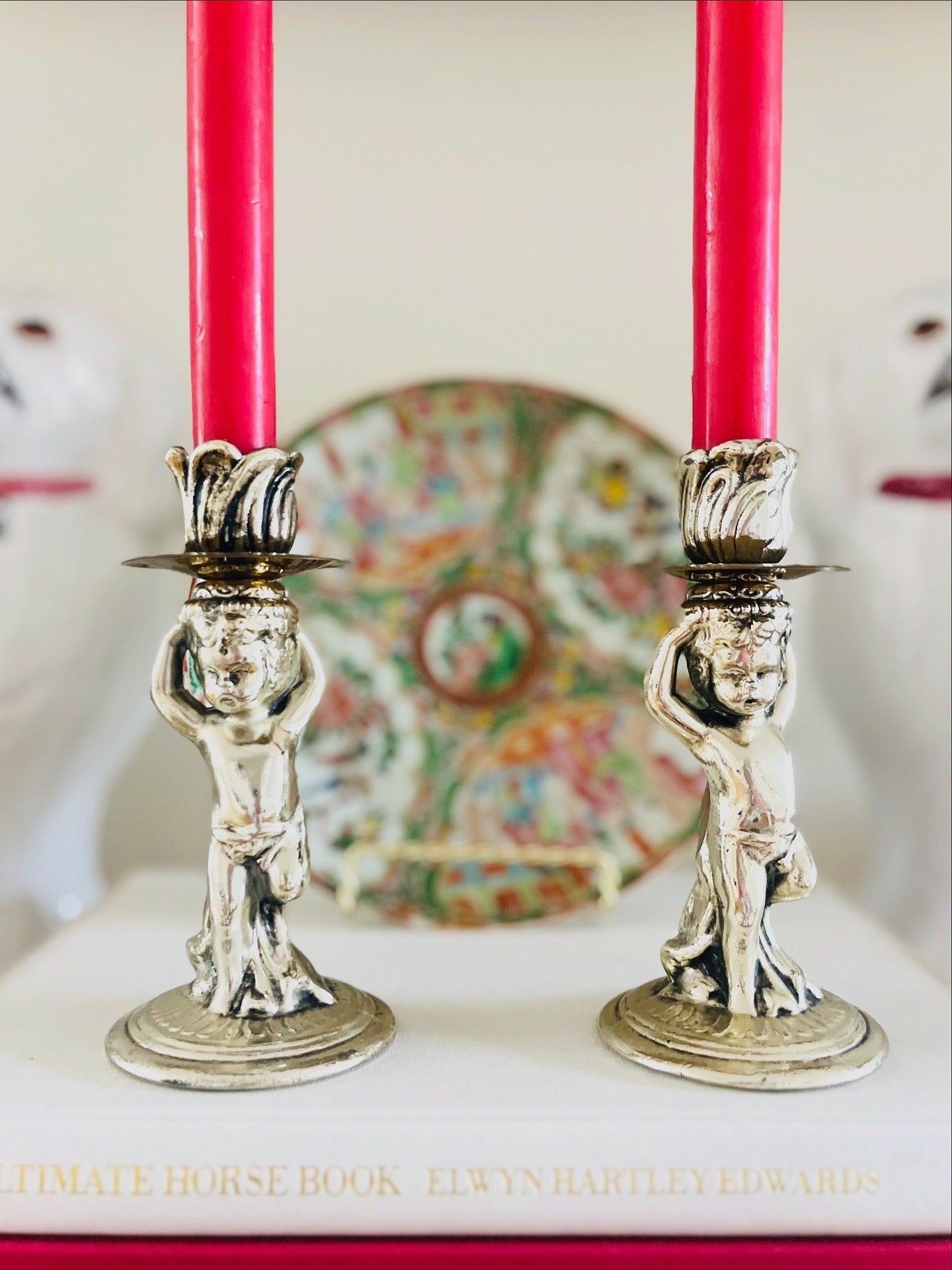 Cherub candlesticks