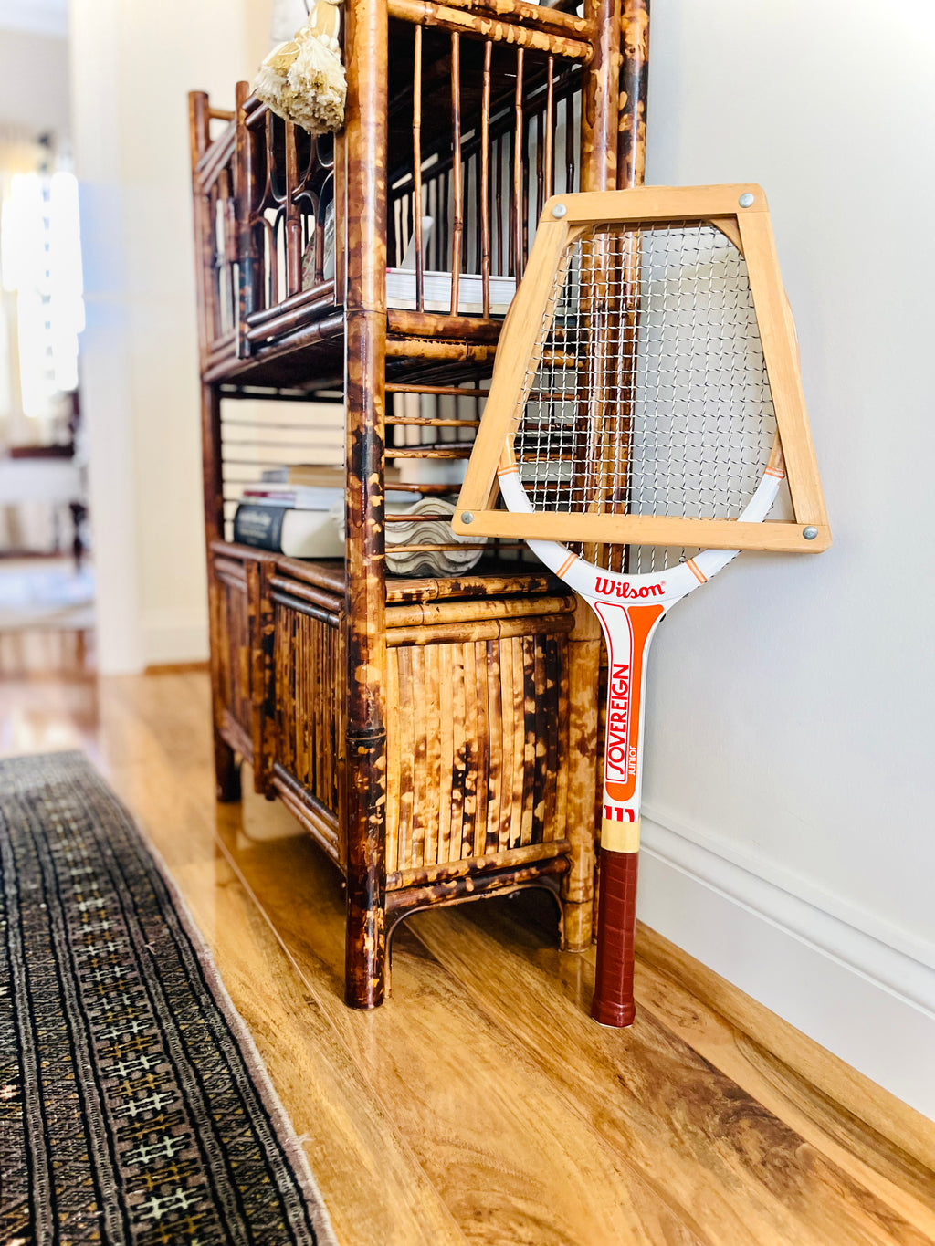 Wooden Wilson tennis racket