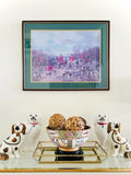 “The Meet” framed fox hunting print