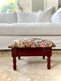Floral footstool/ottaman