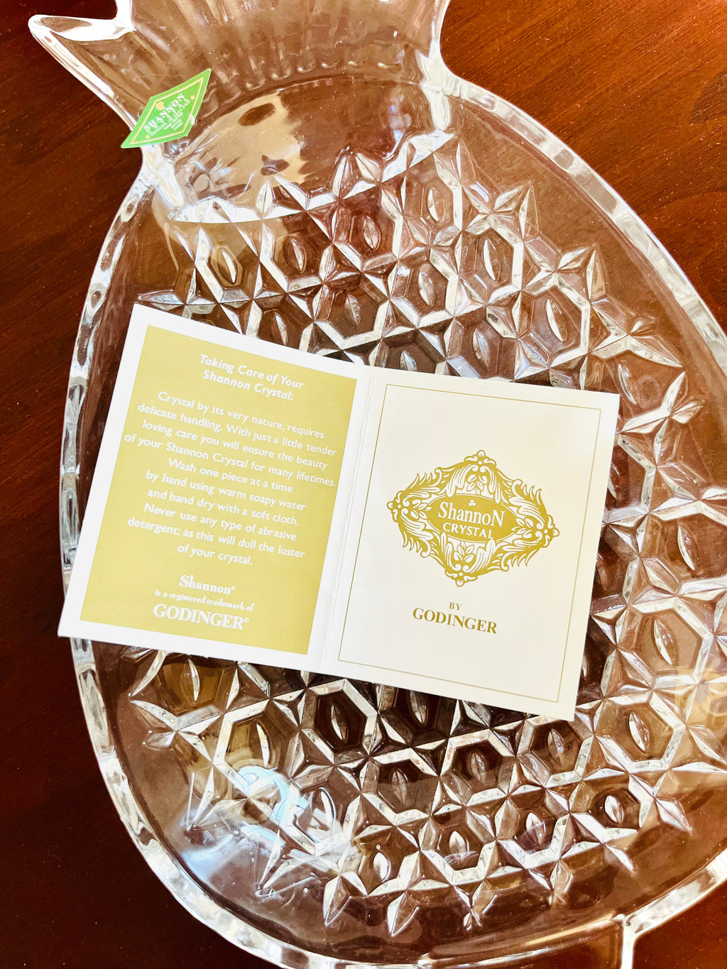 Crystal pineapple bowl