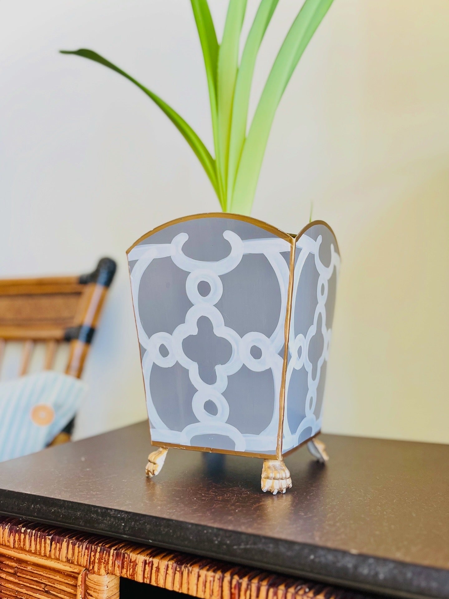 Dana Gibson handpainted cachepot